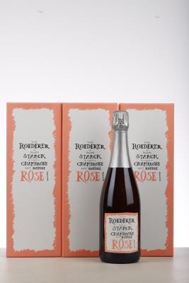 LOUIS ROEDERER ROSE EDITION LIMITEE STARCK 2015 - Louis Roederer - 3 Bottles - Oc 1