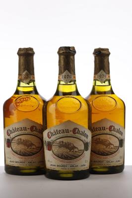 CHATEAU CHALON 1979 - Jean Bourdy - 3 X 0,620 Liter Bottles