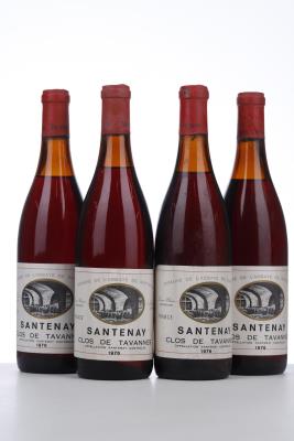 SANTENAY CLOS DE TAVANNES 1976 - l'Abbaye de Santenay - Louis Clair - 4 Bottles