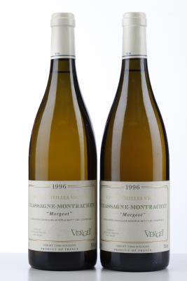 CHASSAGNE MONTRACHET BLANC MORGEOT CUVEE VIEILLES VIGNES 1996 - Verget - 2 Bottles