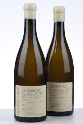 CHASSAGNE MONTRACHET BLANC ABBAYE DE MORGEOT 2019 - Pierre Yves Collin Morey - 2 Bottles