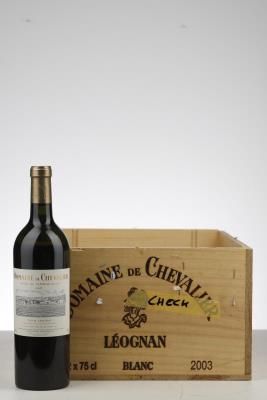DOMAINE DE CHEVALIER BLANC 2003 - Mc - 7 Bottles - Owc 12