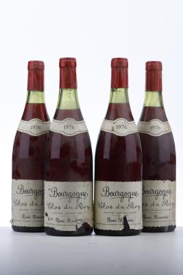 BOURGOGNE ROUGE CLOS DU ROY 1976 - Rene Bouvier - 4 Bottles