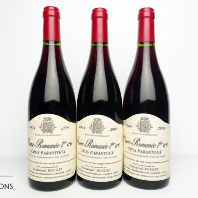 VOSNE ROMANEE CROS PARANTOUX 2004 - Emmanuel Rouget - 3 Bottles