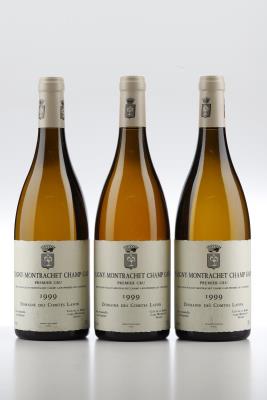 PULIGNY MONTRACHET CHAMP GAIN 1999 - Comtes Lafon - 3 Bottles