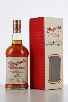 GLENFARCLAS 2004 FAMILY CASKS  Specially selected for BelBev - Bottled 2015 - Alc 59,4% 1 Bottle