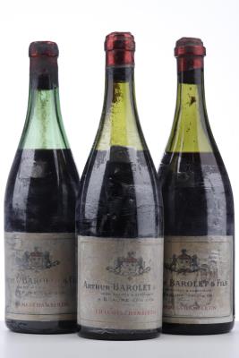 CHARMES CHAMBERTIN 1947 - Arthur Barolet - 3 Bottles