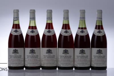 VOSNE ROMANEE AUX REIGNOTS 1978 - Comte Liger Belair Bouchard - 6 Bottles - Owc 6