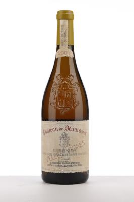 CHATEAUNEUF DU PAPE BLANC BEAUCASTEL ROUSSANNE VIEILLES VIGNES 2001 - Beaucastel - 1 Bottle