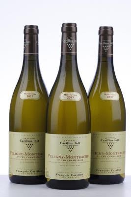 PULIGNY MONTRACHET CHAMP GAIN 2017 - Francois Carillon - 3 Bottles