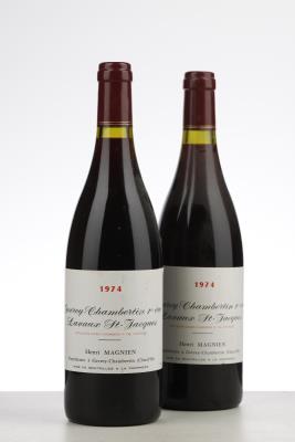 GEVREY CHAMBERTIN LAVAUX ST JACQUES 1974 - Henri Magnien - 2 Bottles