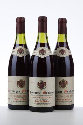 CHASSAGNE MONTRACHET CLOS ST JEAN 1987 - Henri de Boileau - 3 Bottles