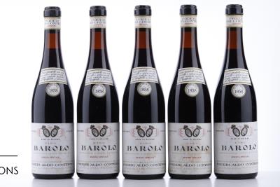 BAROLO MONFORTE E PERNO RISERVA SPECIALE 1958 - Aldo Conterno  - 5 Bottles