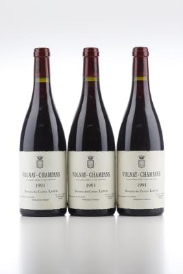 VOLNAY CHAMPANS 1991 - Comtes Lafon - 3 Bottles