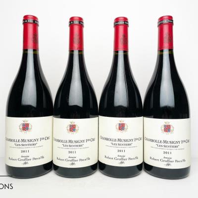 CHAMBOLLE MUSIGNY LES SENTIERS 2011 - Robert Groffier Pere & Fils - 4 Bottles