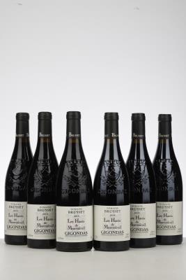 GIGONDAS LES HAUTS DE MONTMIRAIL 3*2016 + 3*2018 MIXED - Domaine Brusset - 6 Bottles