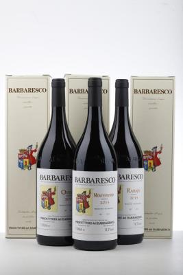 BARBARESCO RISERVA MONTESTEFANO + OVELLO + RABAJA 2015 - Produttori del Barbaresco - 3 Magnums - Oc 1
