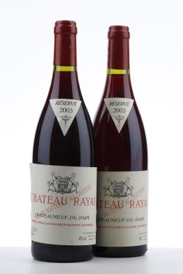 CHATEAUNEUF DU PAPE RAYAS 2003 - Reynaud - 2 Bottles