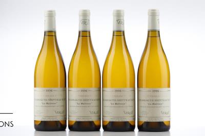 CHASSAGNE MONTRACHET BLANC LA MALTROYE 1996 - Verget - 4 Bottles