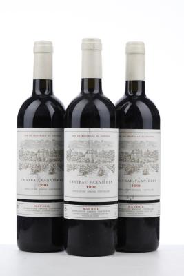 BANDOL 1996 - Chateau Vannieres - 3 Bottles