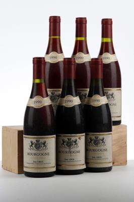 BOURGOGNE ROUGE 1990 - Jean Gros - 6 Bottles