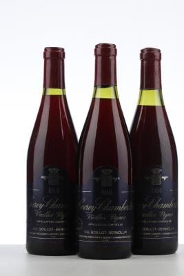 GEVREY CHAMBERTIN VIEILLES VIGNES 1991 - Goillot Bernollin - 3 Bottles
