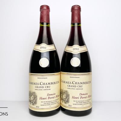 CHARMES CHAMBERTIN 1990 - Domaine Perrot Minot - 2 Magnums