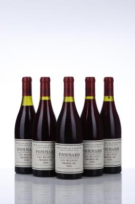 POMMARD LES RUGIENS 1989 - De Courcel - 5 Bottles