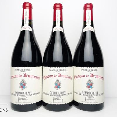 CHATEAUNEUF DU PAPE 2010 - Chateau de Beaucastel - 3 Magnums