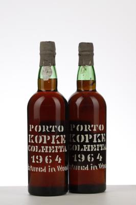 KOPKE COLHEITA PORT 1964 - Kopke - Bottled 1990 - 2 Bottles