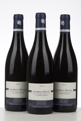 CHAMBOLLE MUSIGNY LA COMBE D'ORVEAU 2014 - Anne Gros - 3 Bottles
