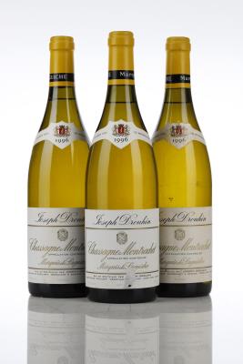 CHASSAGNE MONTRACHET BLANC MARQUIS DE LAGUICHE 1996 - Joseph Drouhin - 3 Bottles