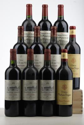 POMYS 3*2005 + TOUR DE PEZ 3*2005 + PHELAN SEGUR 1*2005 + 1*1009 + HAUT MARBUZET 1*2007 + 1*2008 + 1*2011   - Mc - 11 Bottles