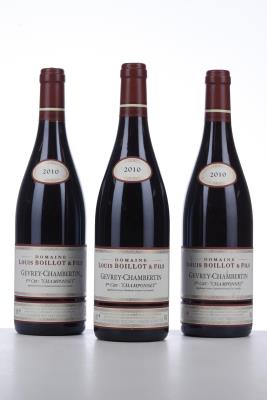 GEVREY CHAMBERTIN  CHAMPONNET 2010 - Louis Boillot - 3 Bottles