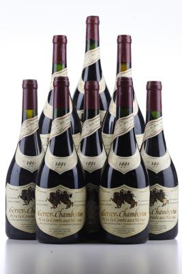 GEVREY CHAMBERTIN LA COMBE AUX MOINES 1991 - Philippe Leclerc - 8 Bottles