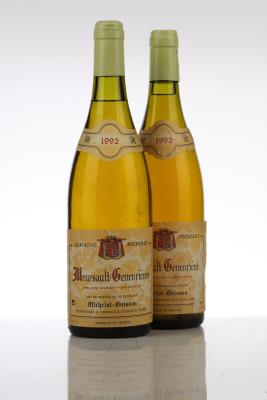 MEURSAULT GENEVRIERES 1992 - Michelot Buisson - 2 Bottles
