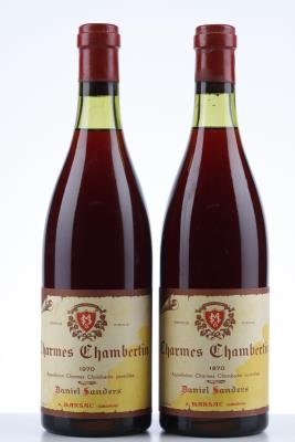 CHARMES CHAMBERTIN 1970 - Daniel Sanders - 2 Bottles