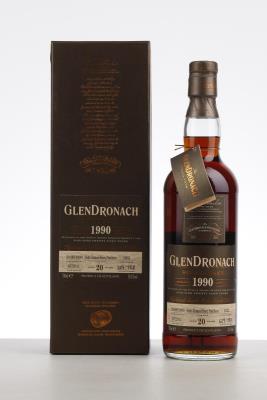 GLENDRONACH 20 Y 1990 - Glendronach - bottled 07/2011 -  cask no. 1032 - Matured in Pedro Ximénez Puncheon - alc 50.1% - 1 x 0,7Ltr - Oc 1