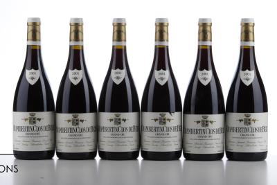 CHAMBERTIN CLOS DE BEZE Armand Rousseau 2001 - 6 Bottles