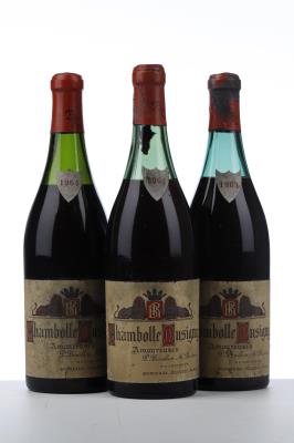CHAMBOLLE MUSIGNY LES AMOUREUSES 1964 - Bouillon Rossin - 3 Bottles
