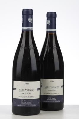 CLOS VOUGEOT LE GRAND MAUPERTUI 2016 - Anne Gros - 2 Bottles