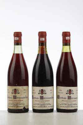 CORTON BRESSANDES 1976 - CECI negociant - 3 Bottles