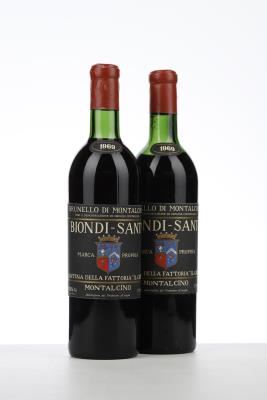 BRUNELLO DI MONTALCINO IL GREPPO 1969 - Biondi Santi - 2 Bottles