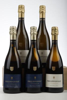 PHILIPPONNAT ROYALE RESERVE BRUT 3 * + ROYAL RESERVE NON DOSEE 2* NV - Philipponnat - 5 Bottles