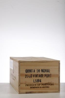QUINTA DO NOVAL VINTAGE PORT 2003 - Quinta do Noval - 6 Bottles - Owc 6