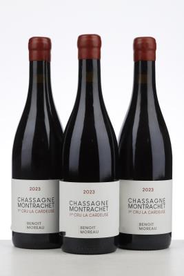 CHASSAGNE MONTRACHET ROUGE LA CARDEUSE 2023 - Benoit Moreau - 3 Bottles