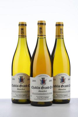 CHABLIS BLANCHOT 2001 - Jean Paul et Benoit Droin - 3 Bottles