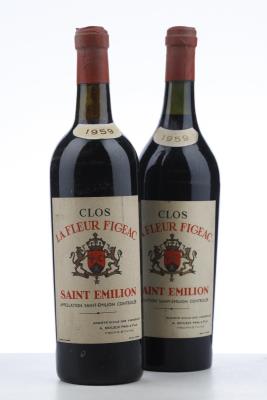 CLOS LA FLEUR FIGEAC 1959 - A. Moueix - 2 Bottles