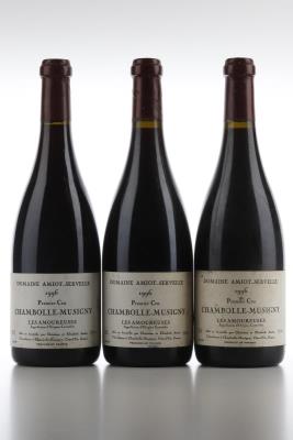 CHAMBOLLE MUSIGNY LES AMOUREUSES 1996 - Amiot Servelle - 3 Bottles