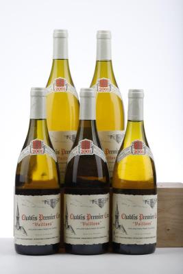 CHABLIS VAILLONS 2001 - Vincent Dauvissat - 5 Bottles